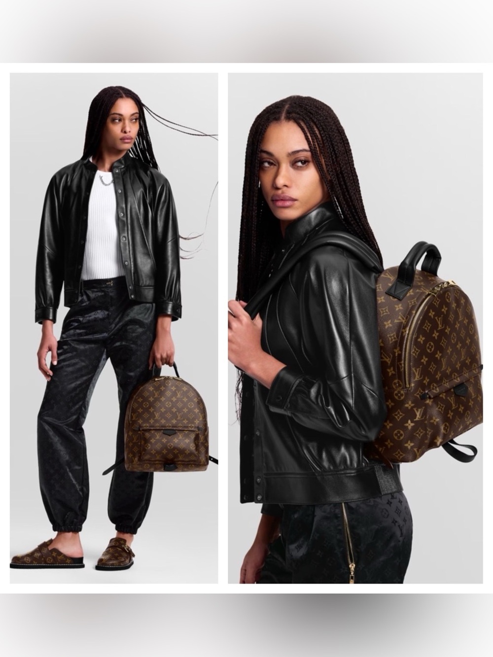 Louis Vuitton Palm Springs Backpack MM – Monogram / Black Leather Unisex - Picture 3 of 17